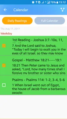 Liturgical Calendar 2022 android App screenshot 0