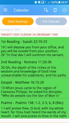 Liturgical Calendar 2022 android App screenshot 1