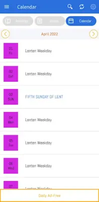 Liturgical Calendar 2022 android App screenshot 6